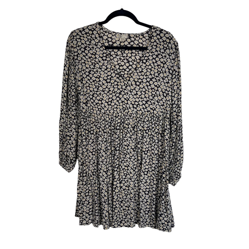 Billabong daisy print swing dress sun dress floral boho casual sweet woman's M